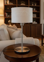 Lithophane Lampe mit Aroser Panorama aus