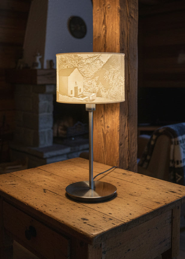 Lithophane Lampe mit Bleiken Kapelle