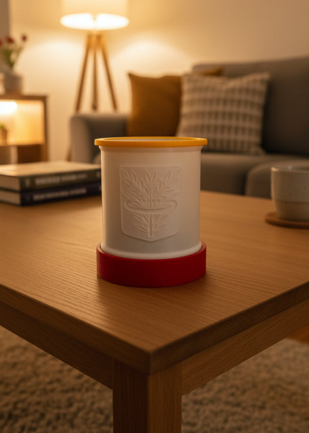 Lithophane Lampe mit Familienwappen_aus
