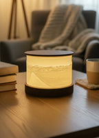 Lithophane Lampe mit Aroser Panorama