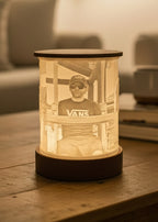 Lithophane Lampe mit Foto Person