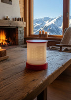 Lithophane Lampe mit Walliser Fahne aus