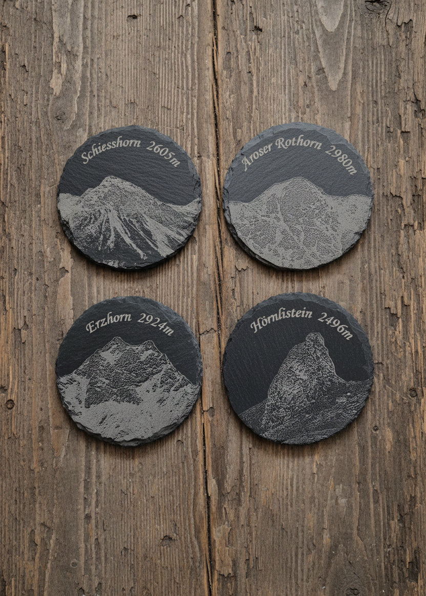 Untersetzer Schiefer Aroser Berge