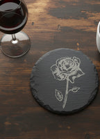 Untersetzer Schiefer Rose
