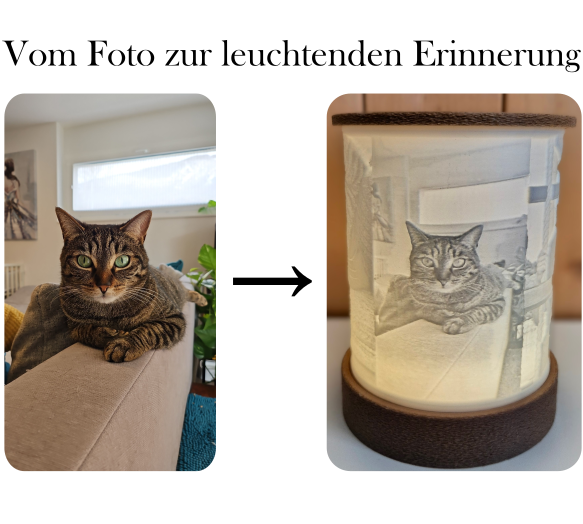 Vom Foto zur Lithophane Lampe