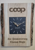 Wanduhr Eiche Schiefer Coop