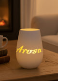 Windlicht Arosa weiss