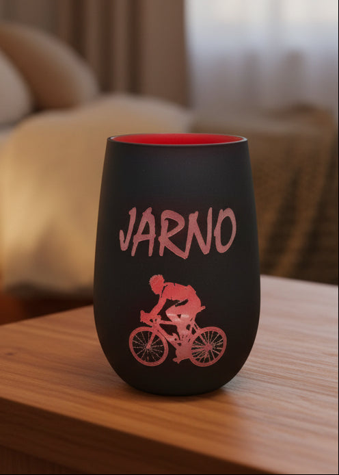 Windlicht Velofahrer
